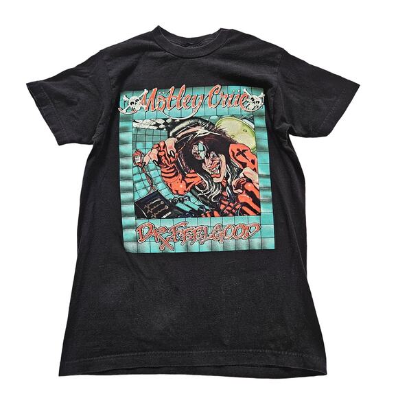 Unisex Black Motley Crue Dr Feelgood Tee Shirt Band Tee Size x Small Rock Grunge - Picture 1 of 6
